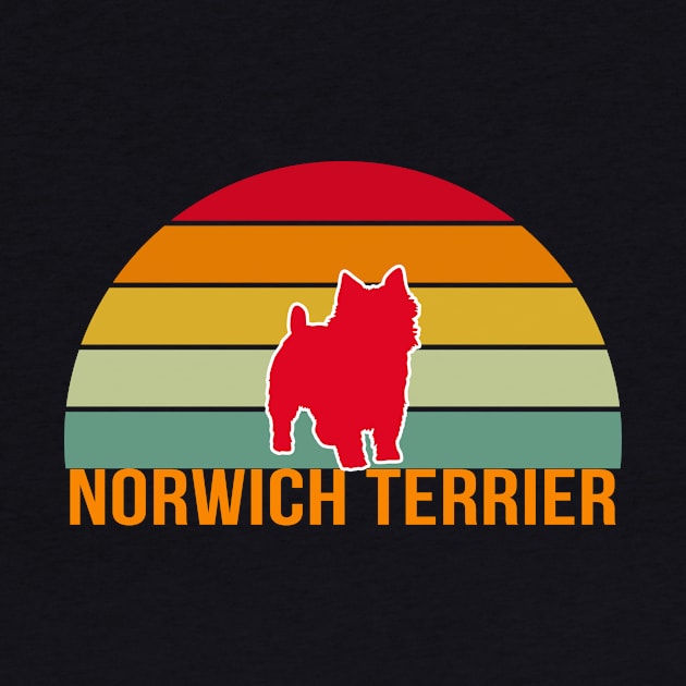 Norwich Terrier Vintage Silhouette by khoula252018